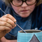 Victoria Claire Dawes in her studio 2018